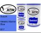 Preview: Suzuki, Metallic Marine Blue, B17: 500ml Lackdose + 500ml Klarlack + 250ml Härter - Set, von ATW Autoteile West.